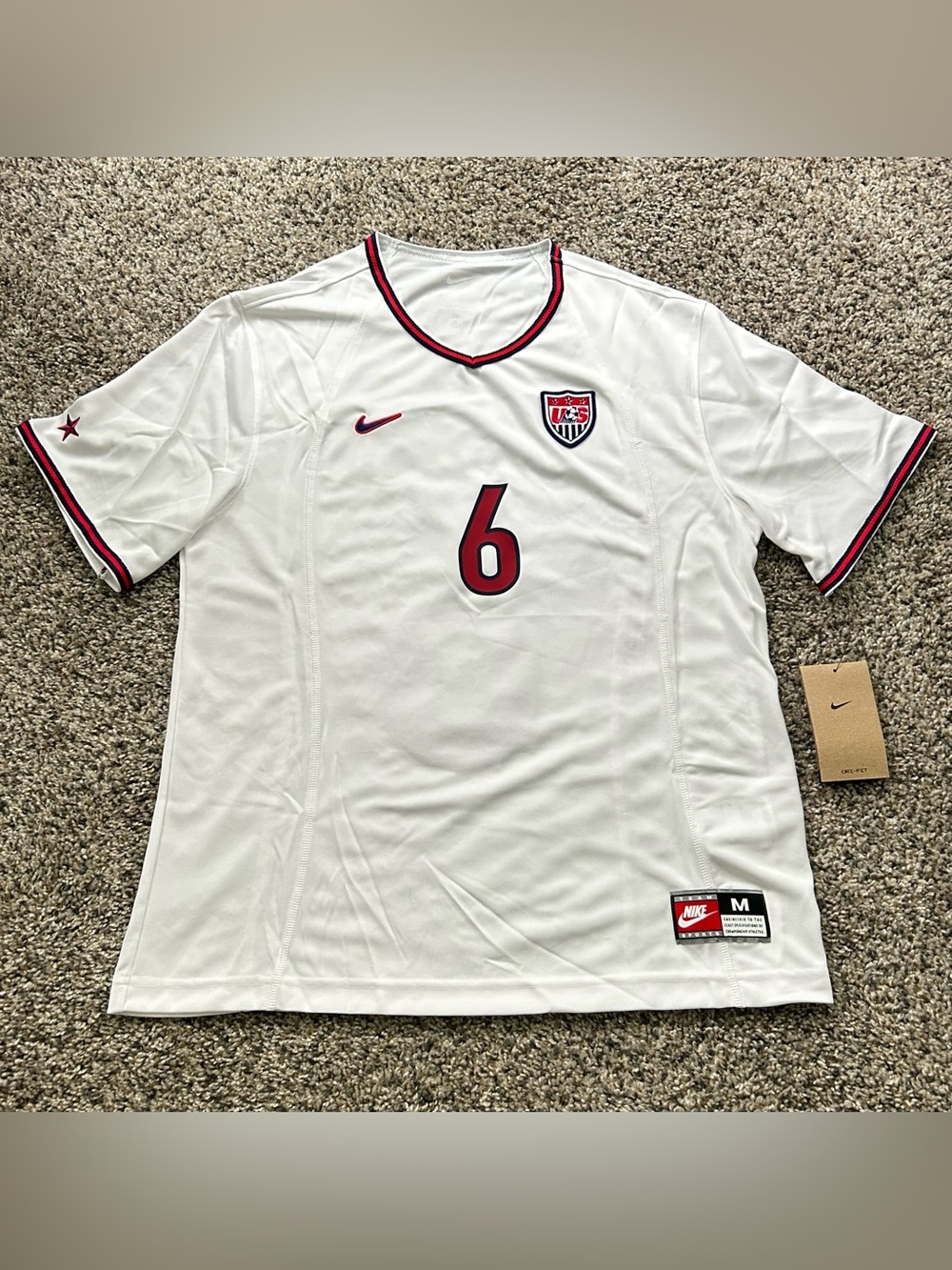 Nike USA Brandi Chastain 1999 Reissue Jersey USWNT White Size Medium HF2884-101